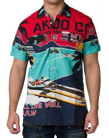 A.K.O.O. MENS Multi-Color Clothing / Button Down Shirts