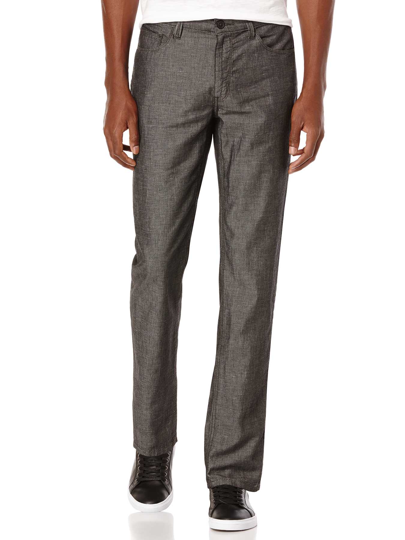 Perry Ellis Slim Fit Iridescent Slub 5 Pocket Denim