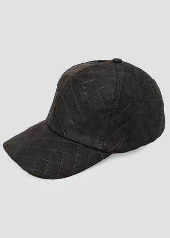 Microsuede Stitched Baseball Hat