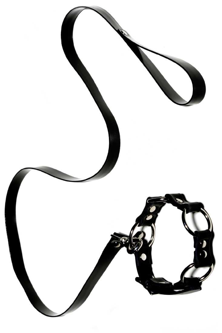 Black Fetish Collar Costume Accessory
