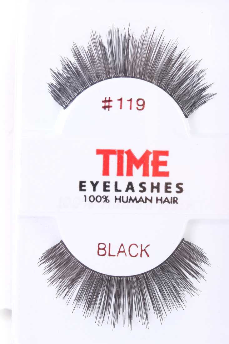 Black Thick Full Long Glamour Human Hair Eyelashes