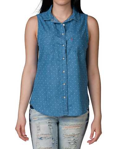 LEVIS WOMENS Blue Clothing / Tops M