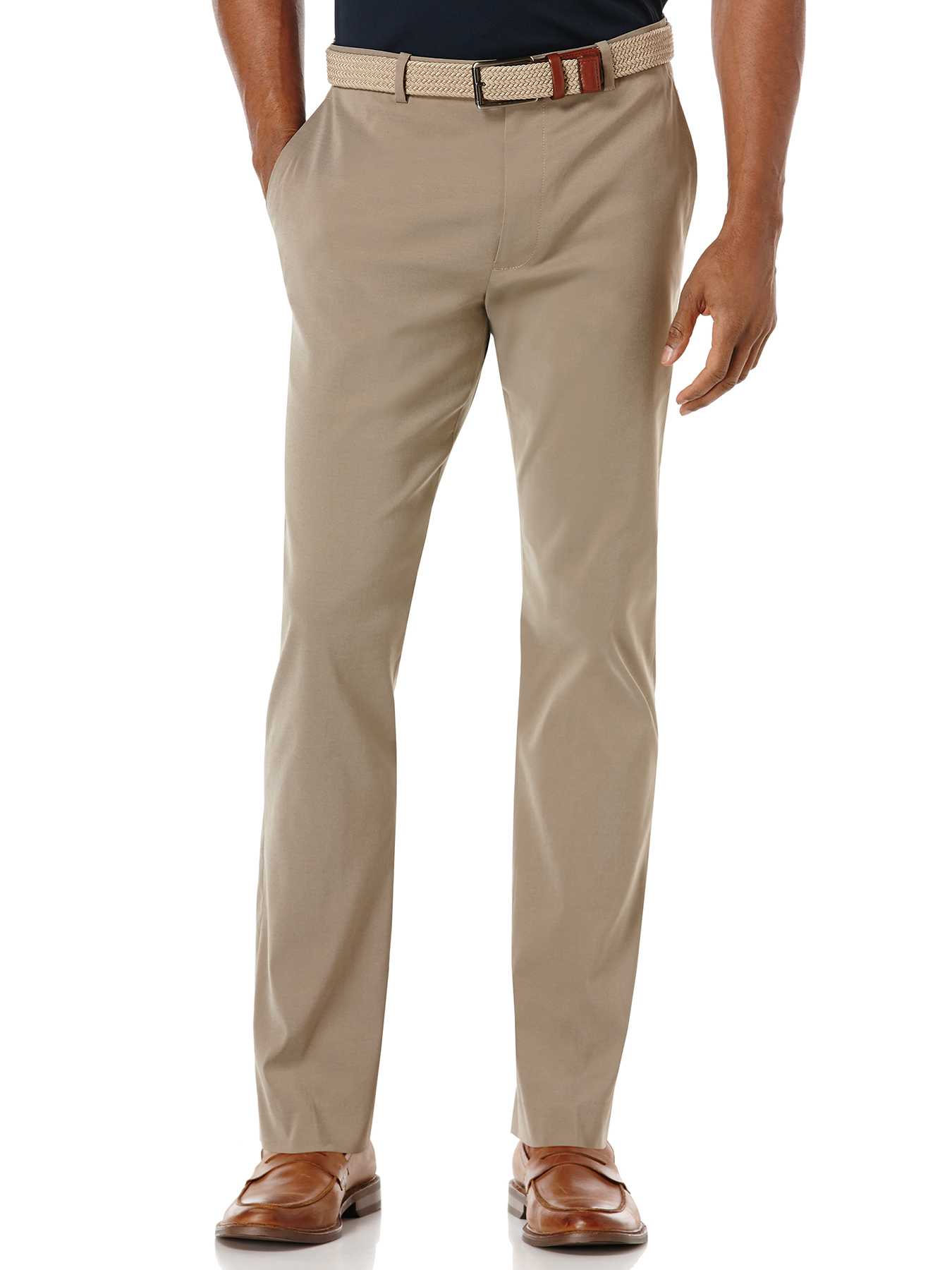 Perry Ellis Slim Fit Solid Twill Pant