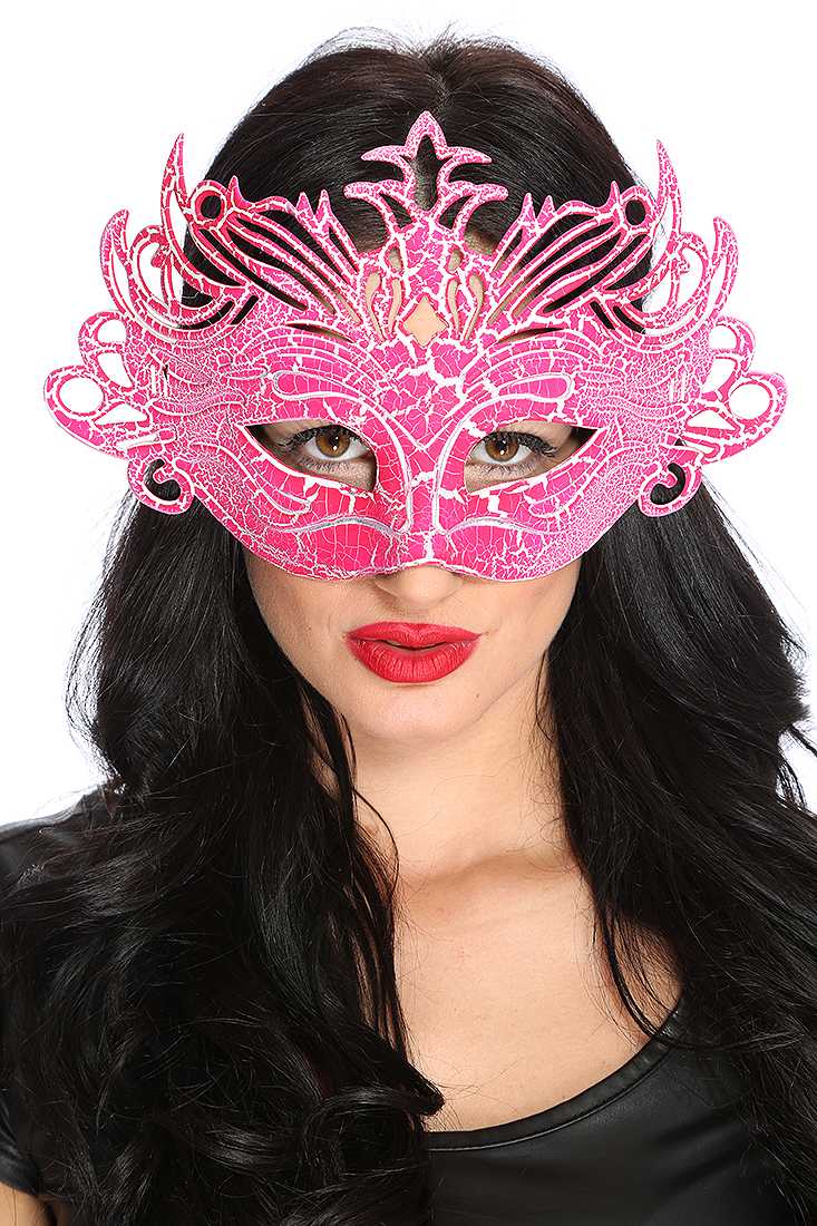 1 PC Rose Crackle Paint Face Mask