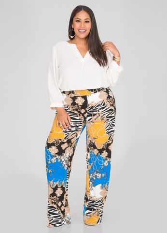Status Print Palazzo Pant