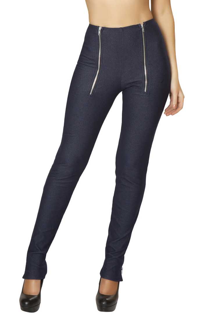 Blue High Waist Leggings