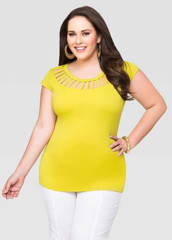 Cap Sleeve Cage Top
