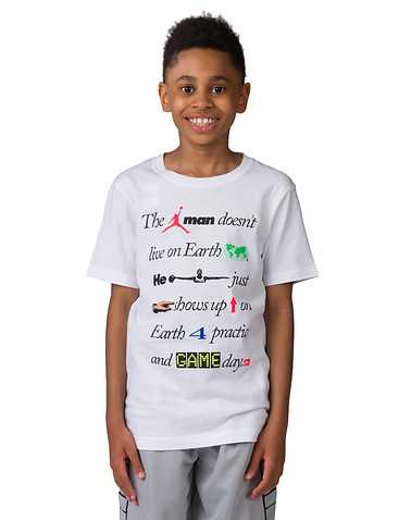 JORDAN BOYS White Clothing / Short Sleeve T-Shirts M
