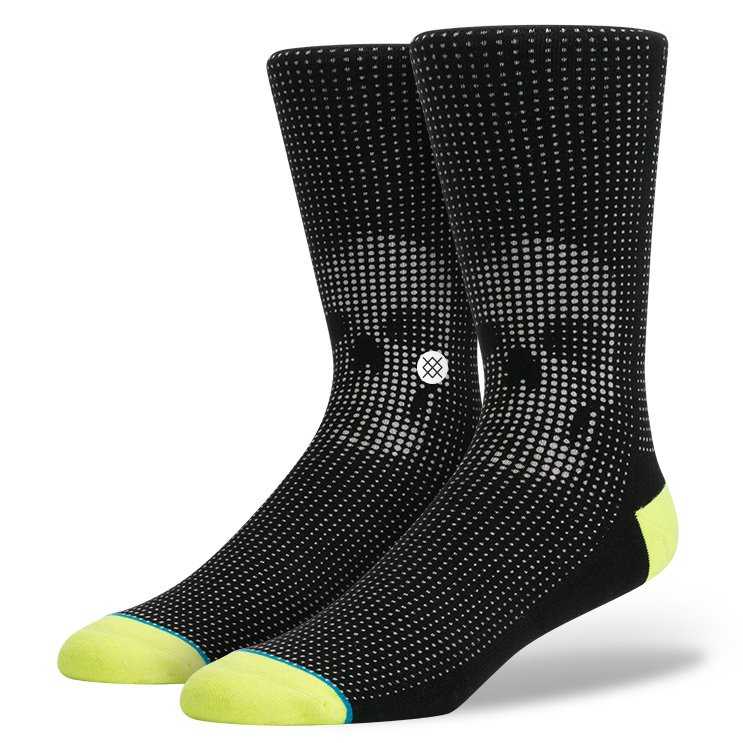 Stance Halftone BLK M 200 needle Socks