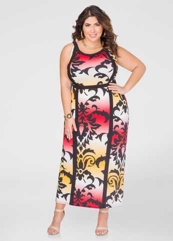 Printed Tank Maxi Dress