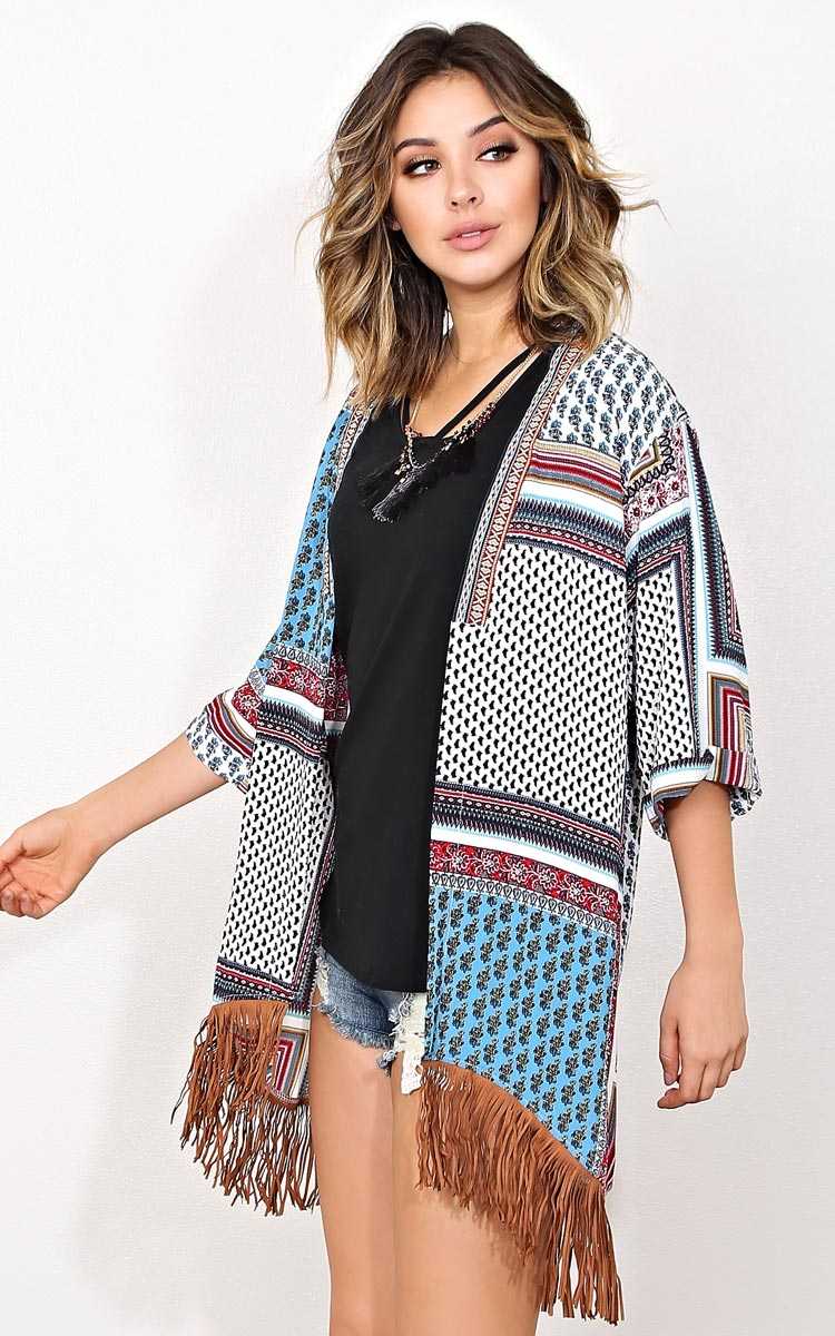 Trista Bohemian Woven Wrap - Multi in Size S/M by Styles For Less