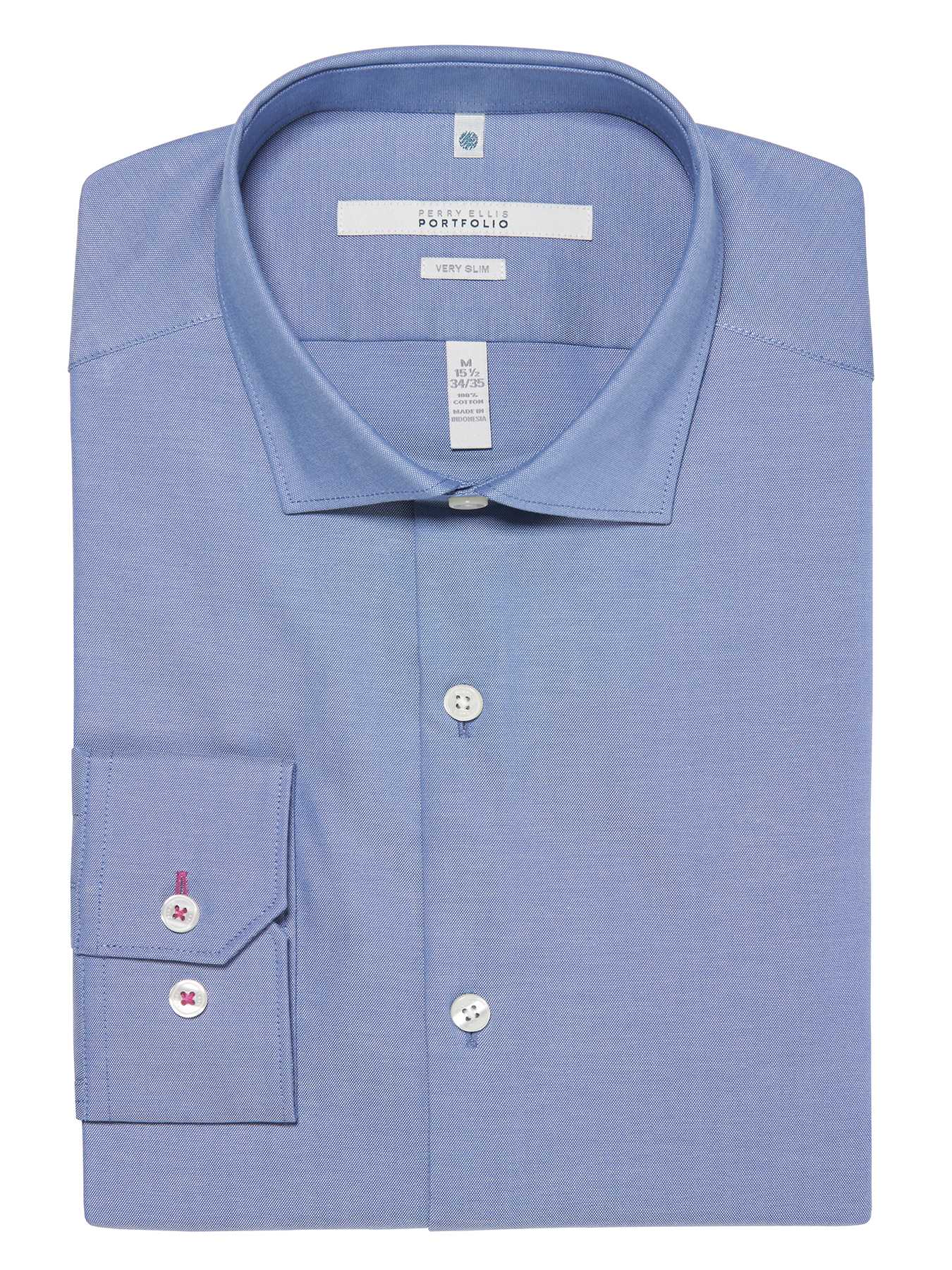 Perry Ellis Very Slim Solid Oxford Dress Shirt