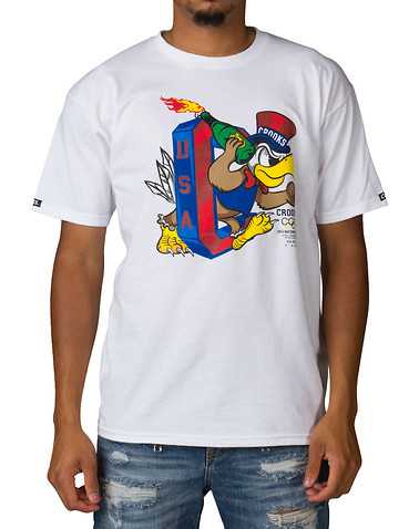 CROOKS AND CASTLES MENS White Clothing / Tops S