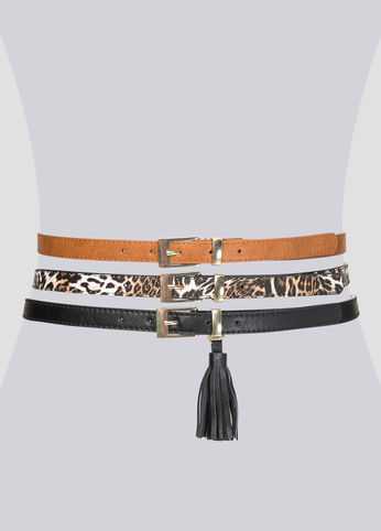 Tassel Animal Belt Trio