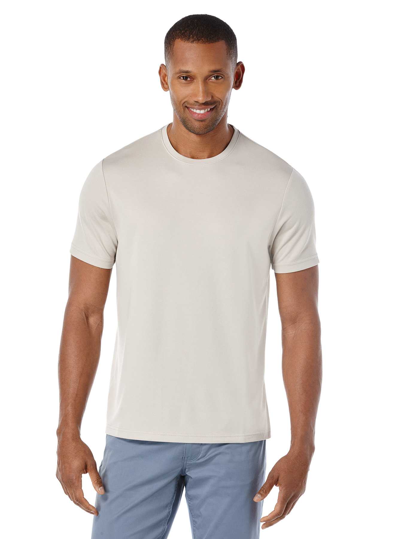 Perry Ellis Luxe Crew Knit Tee