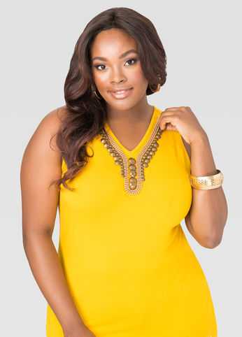 Embellished Hi-Lo Tank