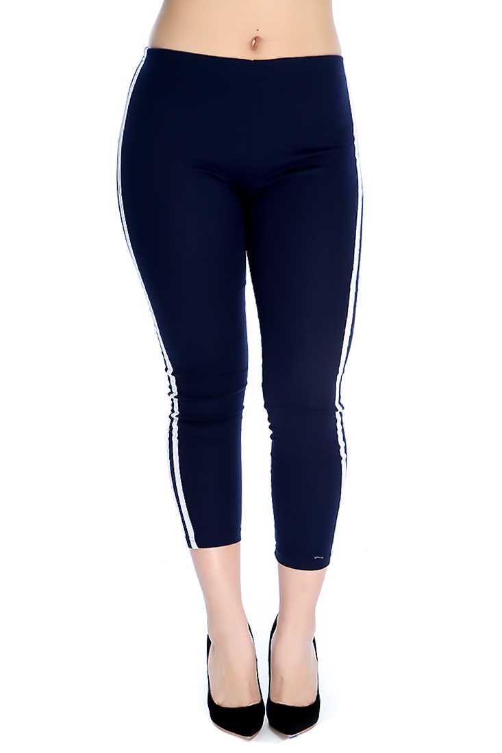Stylish Navy Comfortable Fitted Leggings