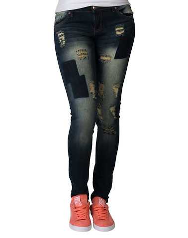 ESSENTIALS WOMENS Dark Blue Clothing / Jeans