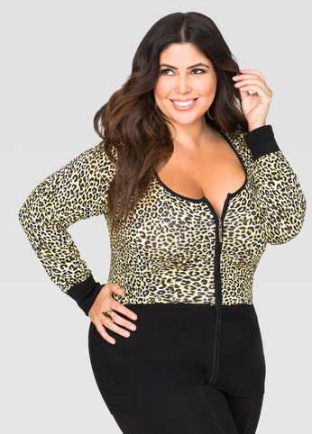 Animal Basic Zip Cardigan
