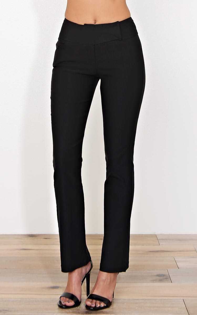 Worth It Woven Slacks - - Black in Size by Styles For Less