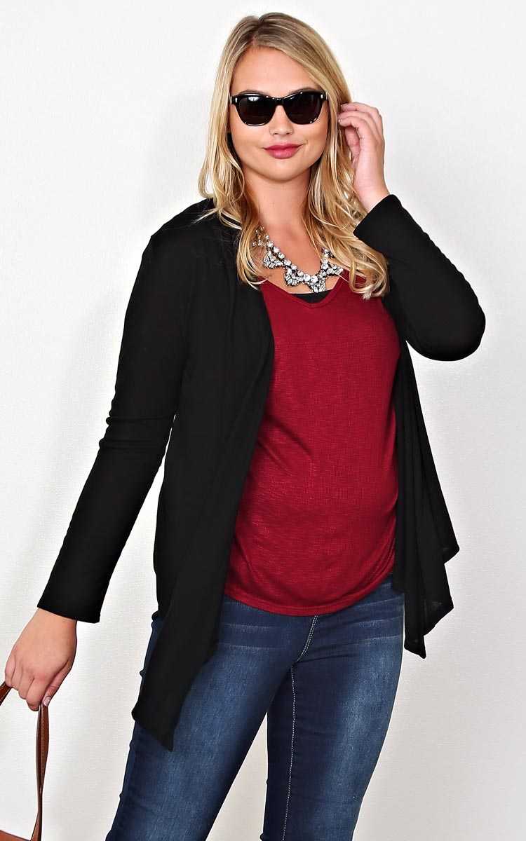 Plus Size Tenley Knit Draped Wrap - in Size by Styles For Less