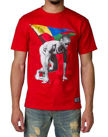 HUSTLE GANG MENS Red Clothing / Tops