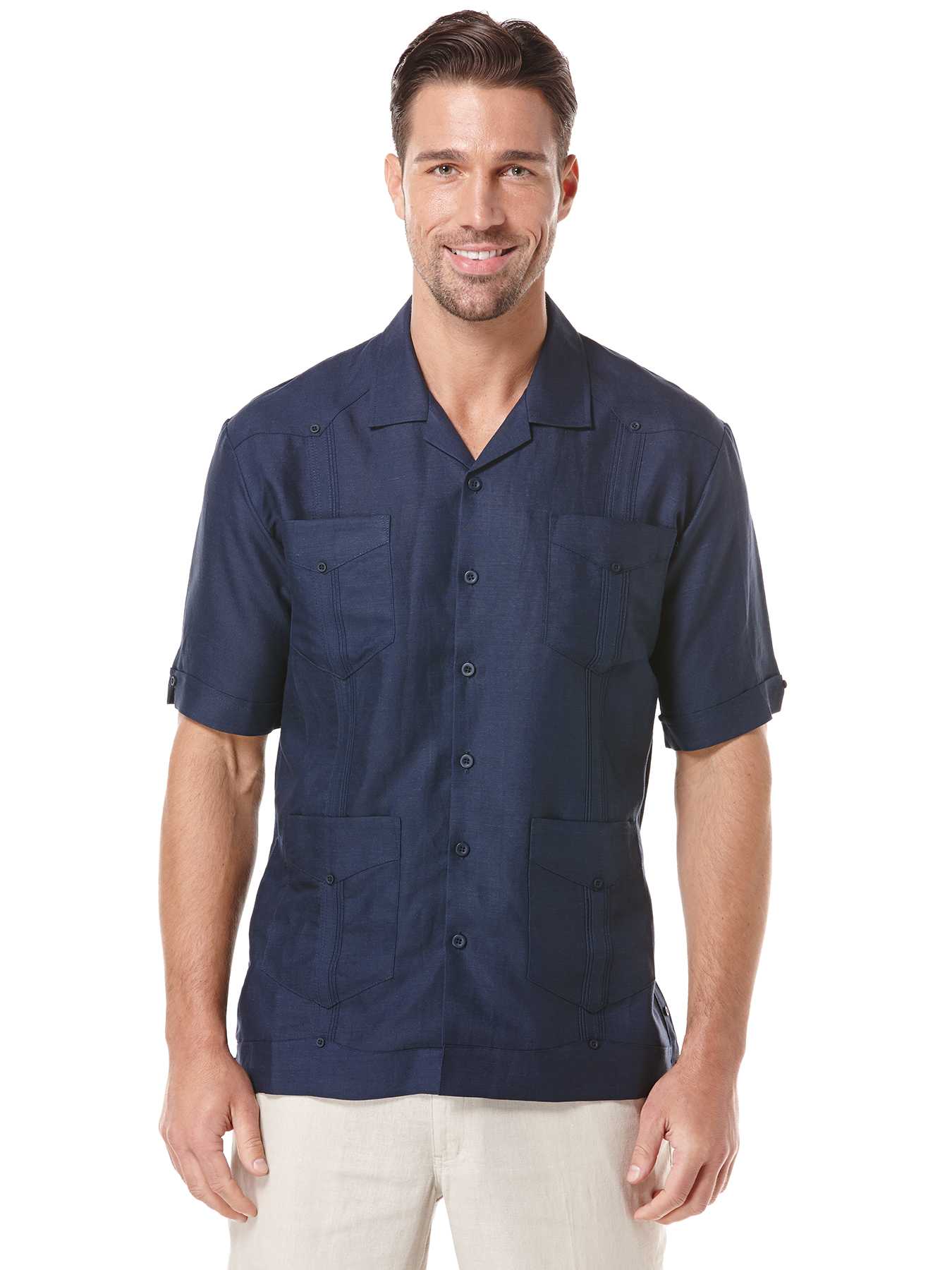 Cubavera Rayon Blend Short Sleeve Guayabera Shirt