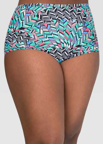Geo High Waist Bikini Bottom