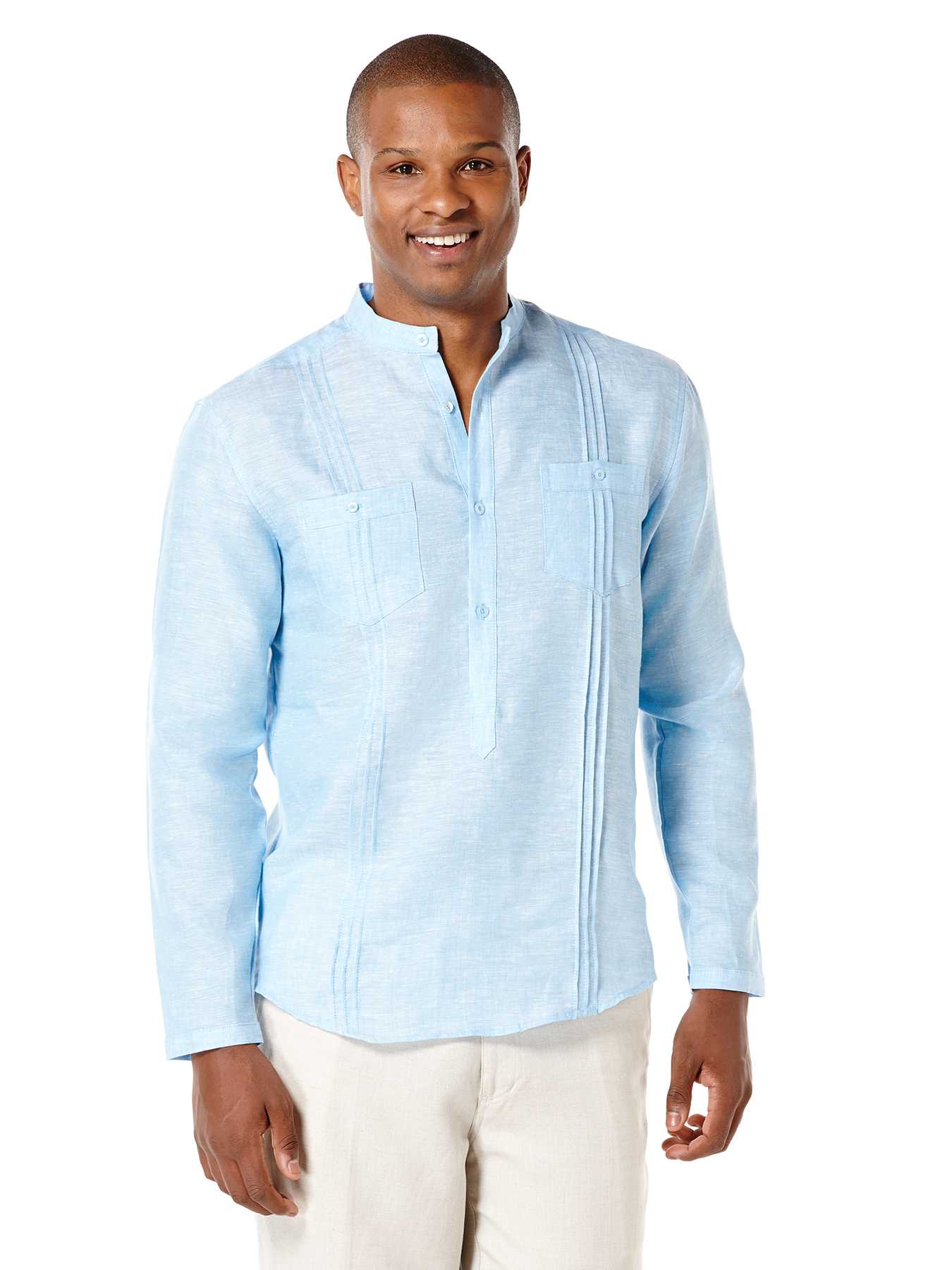 Cubavera Short Sleeve 2 Upper Pockets With Front Tucking