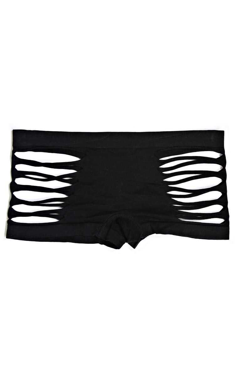 Lattice Cut Spandex Boyshort - - in Size by Styles For Less