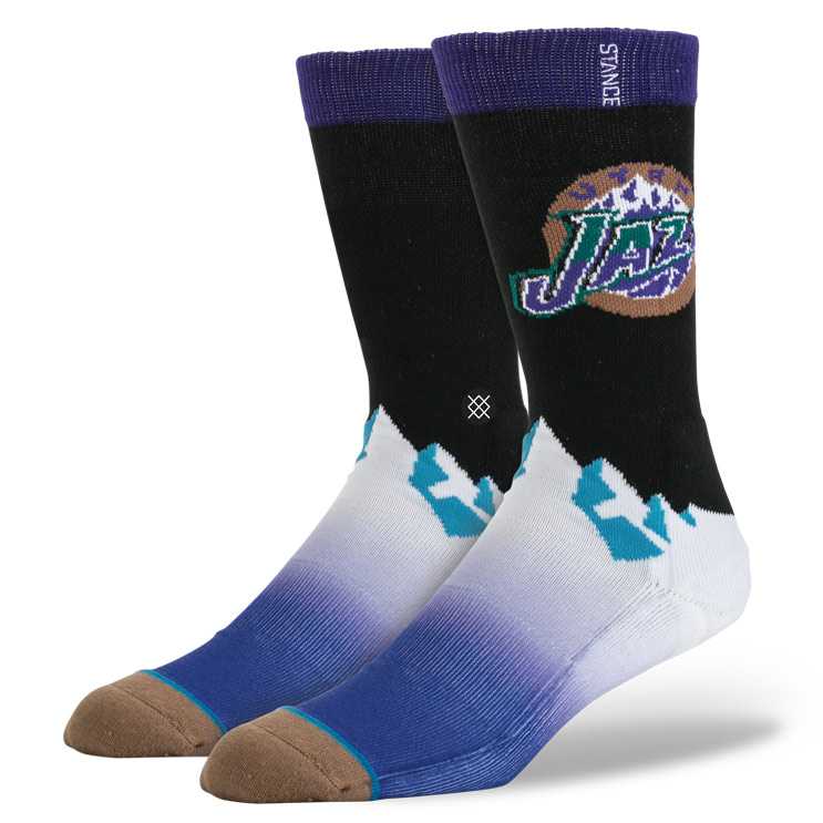 Stance Utah Jazz Hwc BLK S/M NBA Hardwood Socks