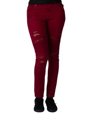 ESSENTIALS WOMENS Burgundy Clothing / Bottoms