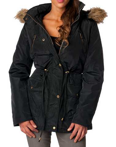STEVE MADDEN WOMENS Black Clothing / Heavy Jackets M