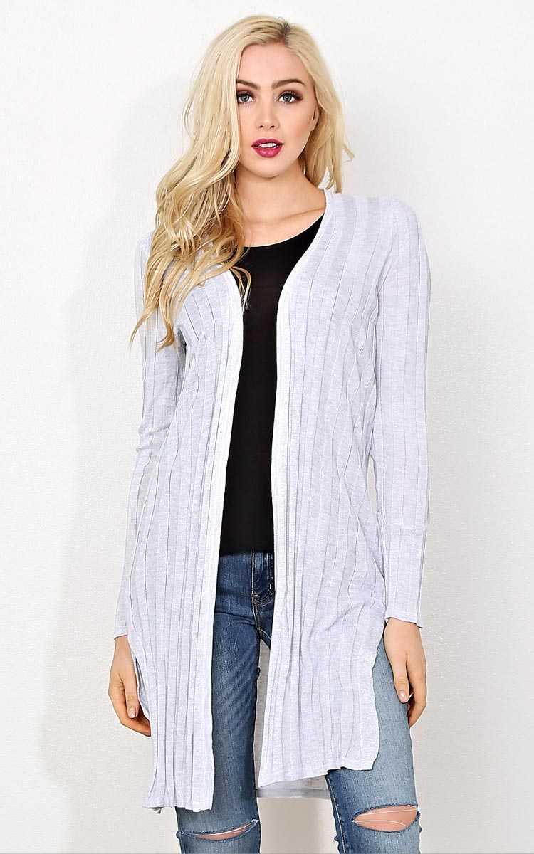 Grey Artic Attraction Knit Wrap - - Heather in Size by Styles For Less