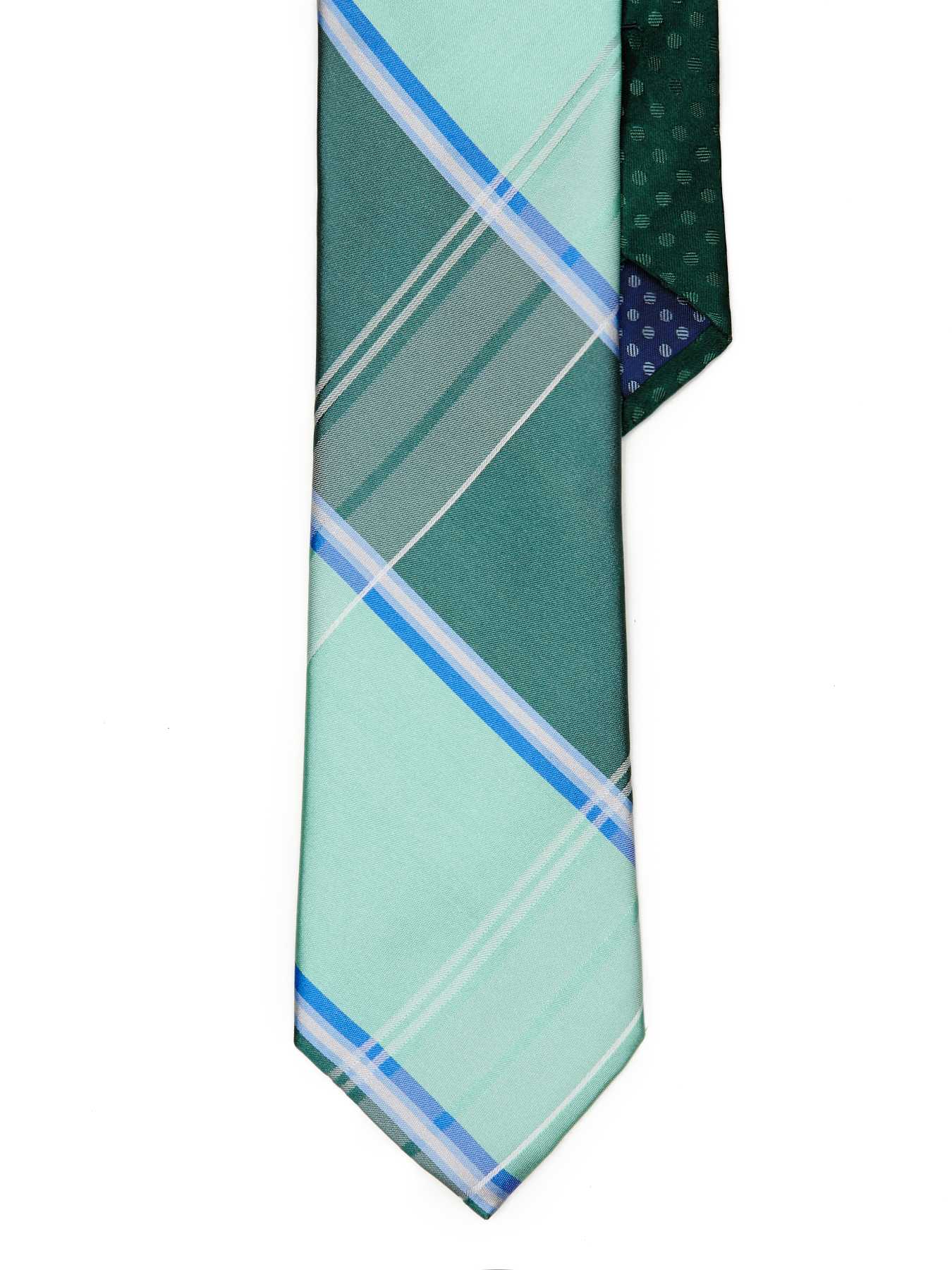 Perry Ellis Kuroda Plaid Silk Tie