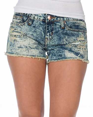 ESSENTIALS WOMENS Blue Clothing / Denim Shorts 11