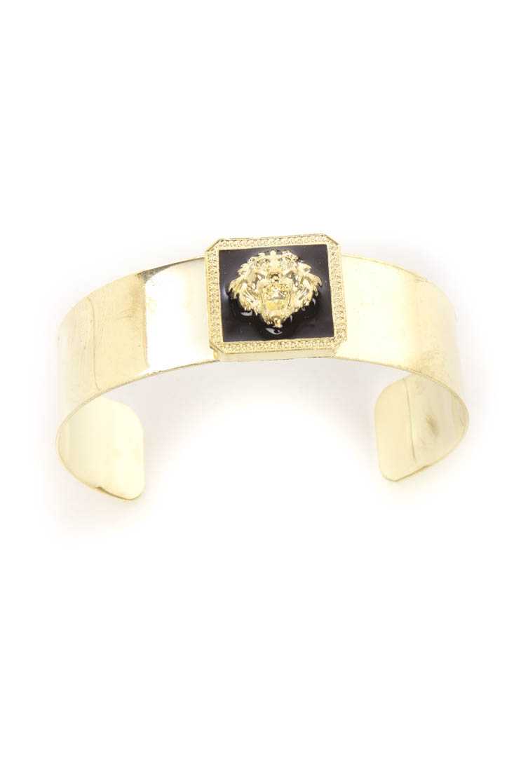Gold Animal High Polish Metal Cute Bracelet Cuff