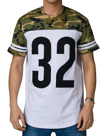 HUSTLE GANG MENS White Clothing / Tops XXL