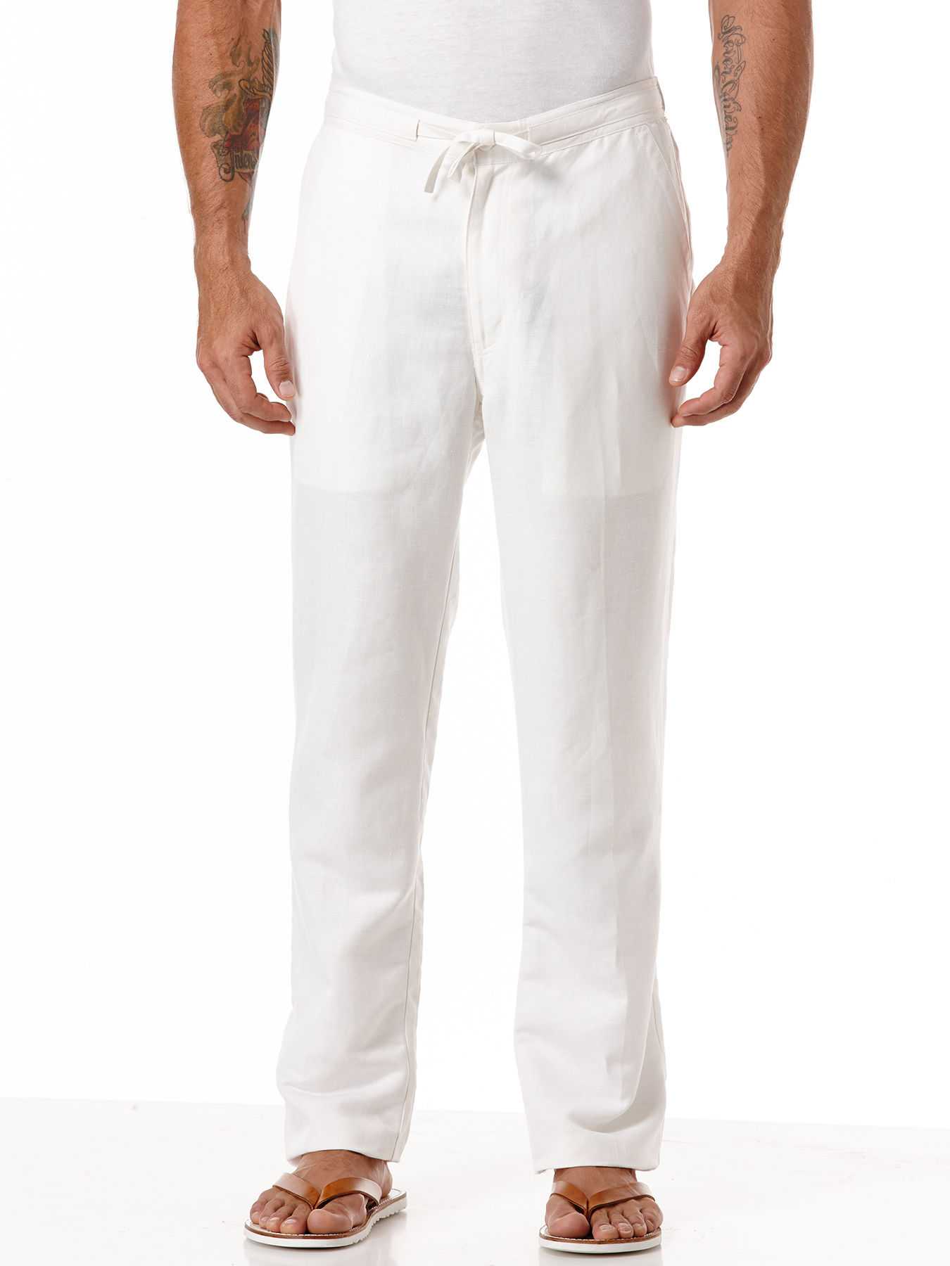 Cubavera Big & Tall Drawstring Linen Pant
