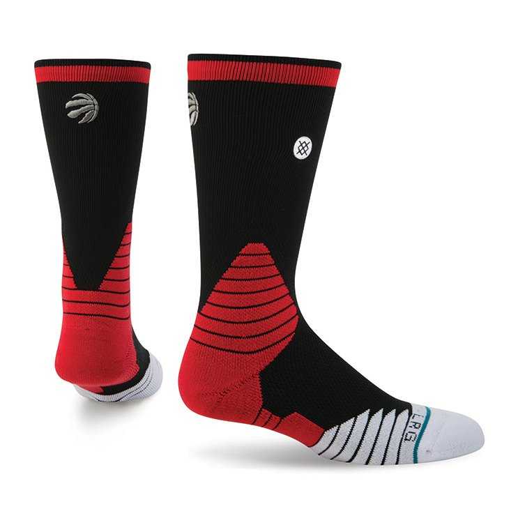 Stance Raptors Logo GRY NBA On Court Socks