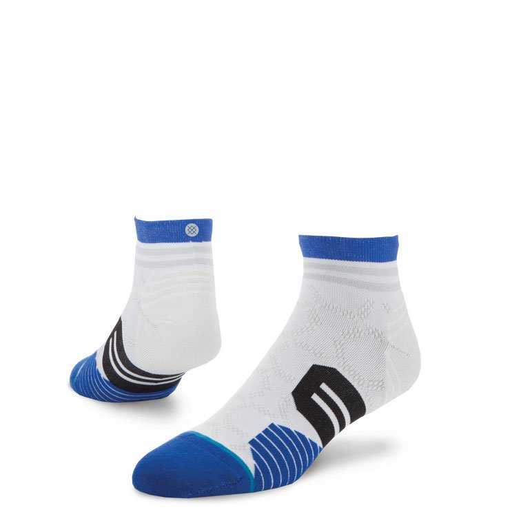 Stance Chamber Qtr WHT M FUSION RUN Socks