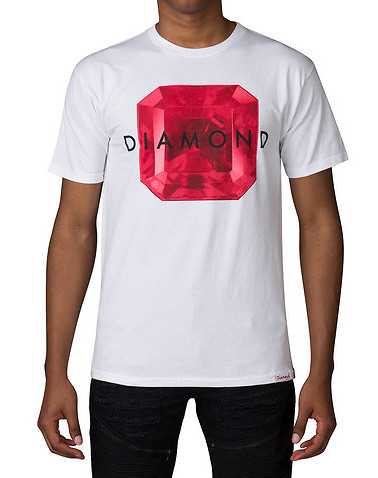 DIAMOND SUPPLY COMPANY MENS White Clothing / Tops S
