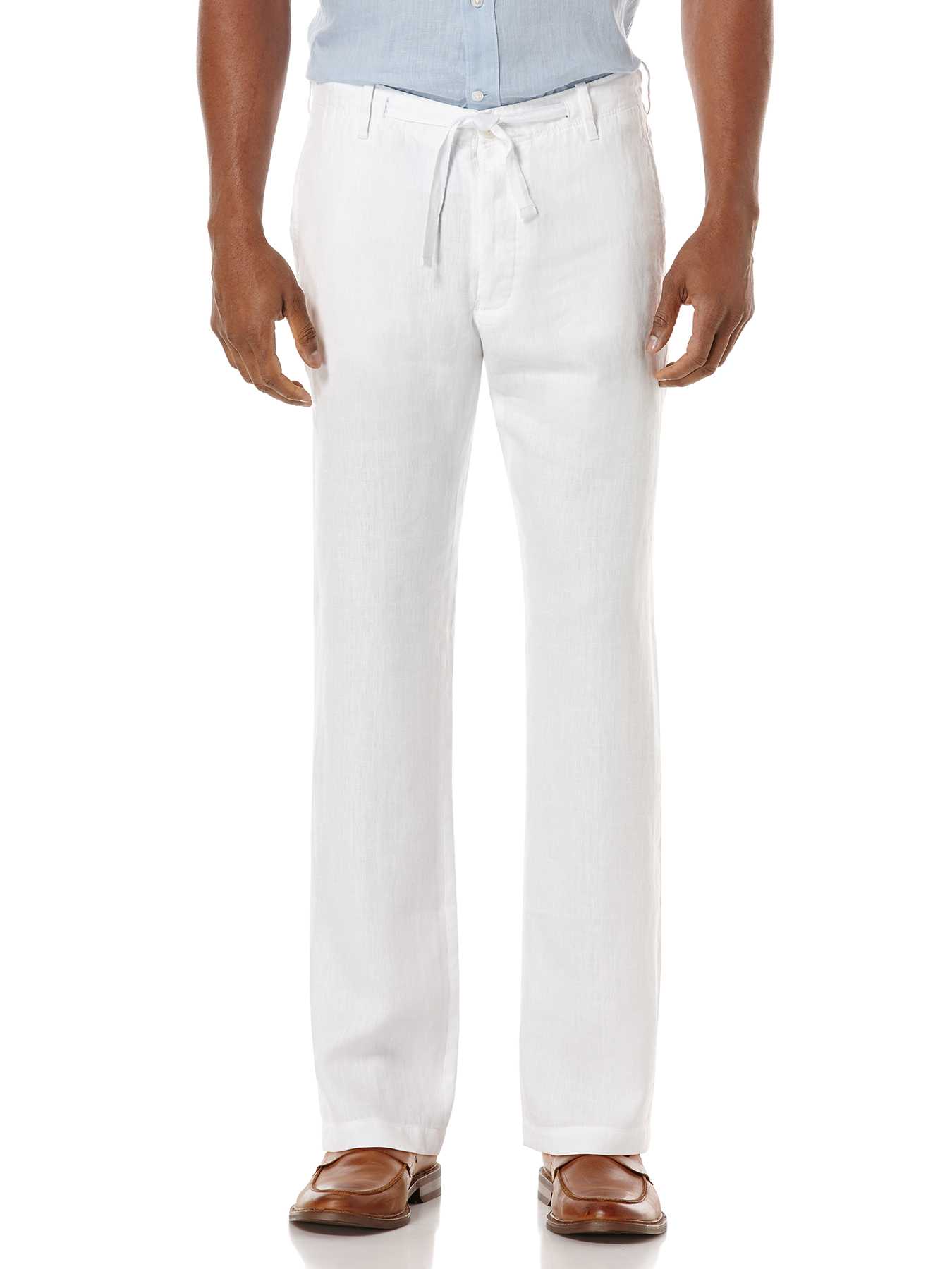 Perry Ellis Linen Washed Drawstring Pant