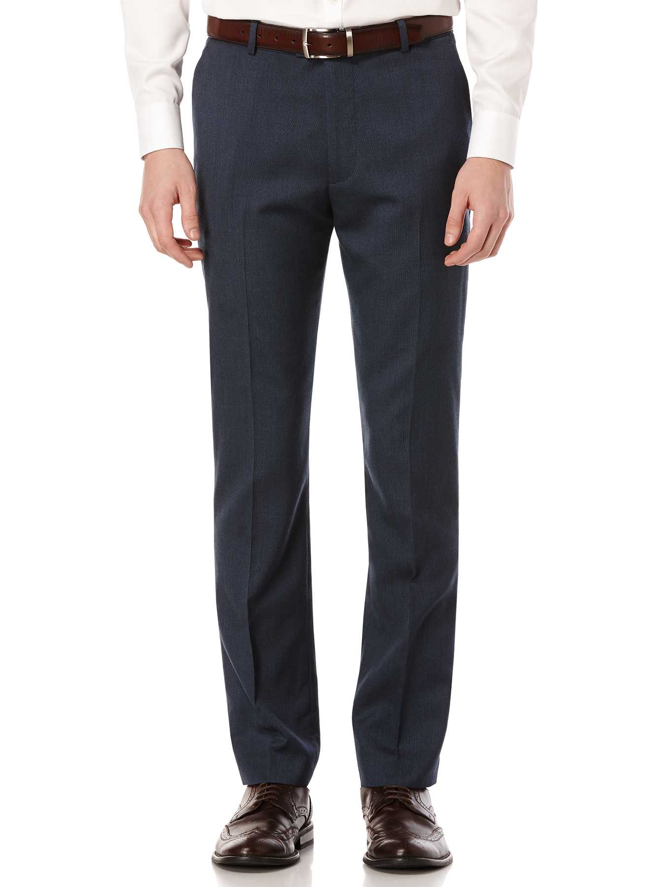 Perry Ellis Slim Fit Textured Solid Suit Pant
