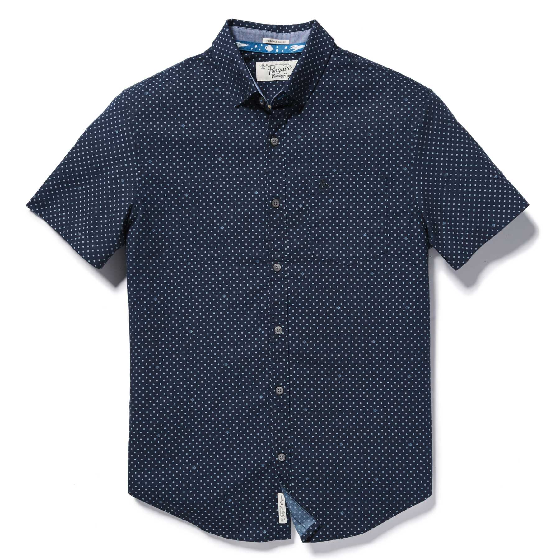 Original Penguin PRINTED POPLIN SHIRT