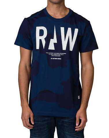 G-STAR MENS Blue Clothing / Tops L