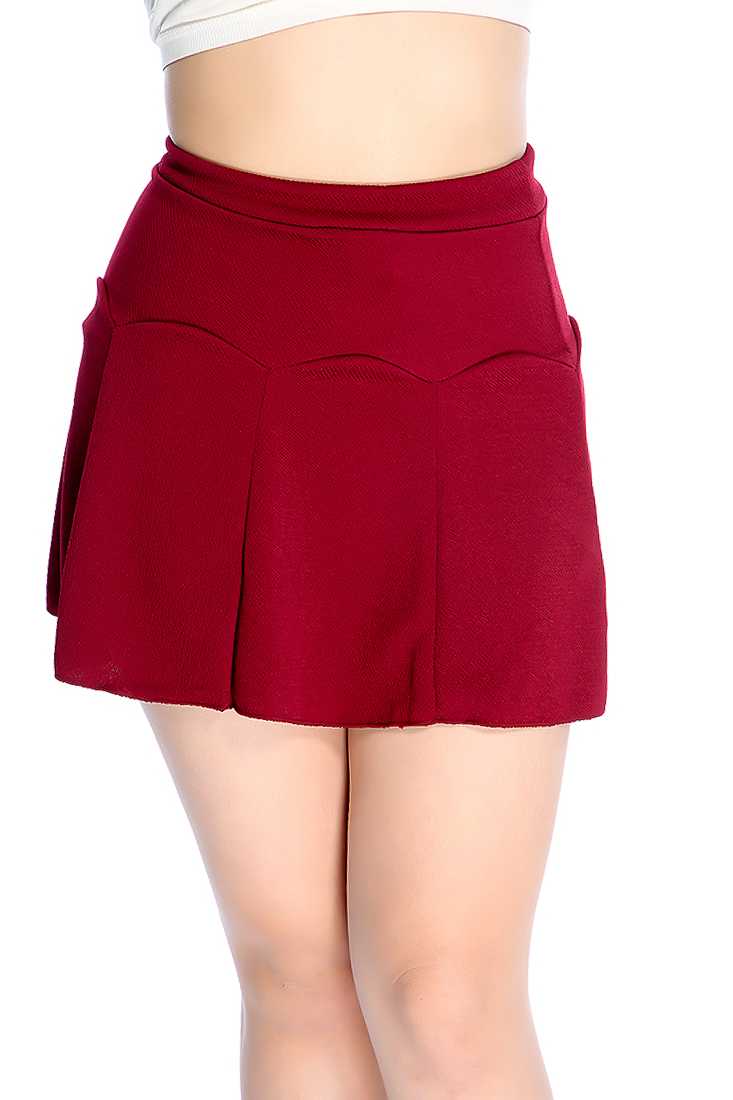 Sexy Wine Mini Skirt