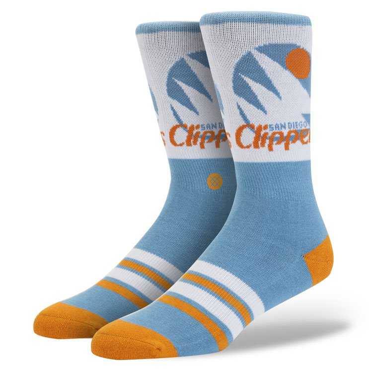 Stance Clippers BLU S/M (6-8.5) NBA Hardwood Socks