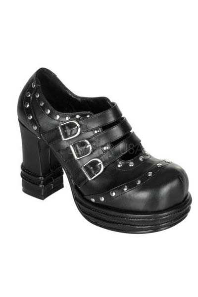 Black Strappy Front Closed Toe Booties