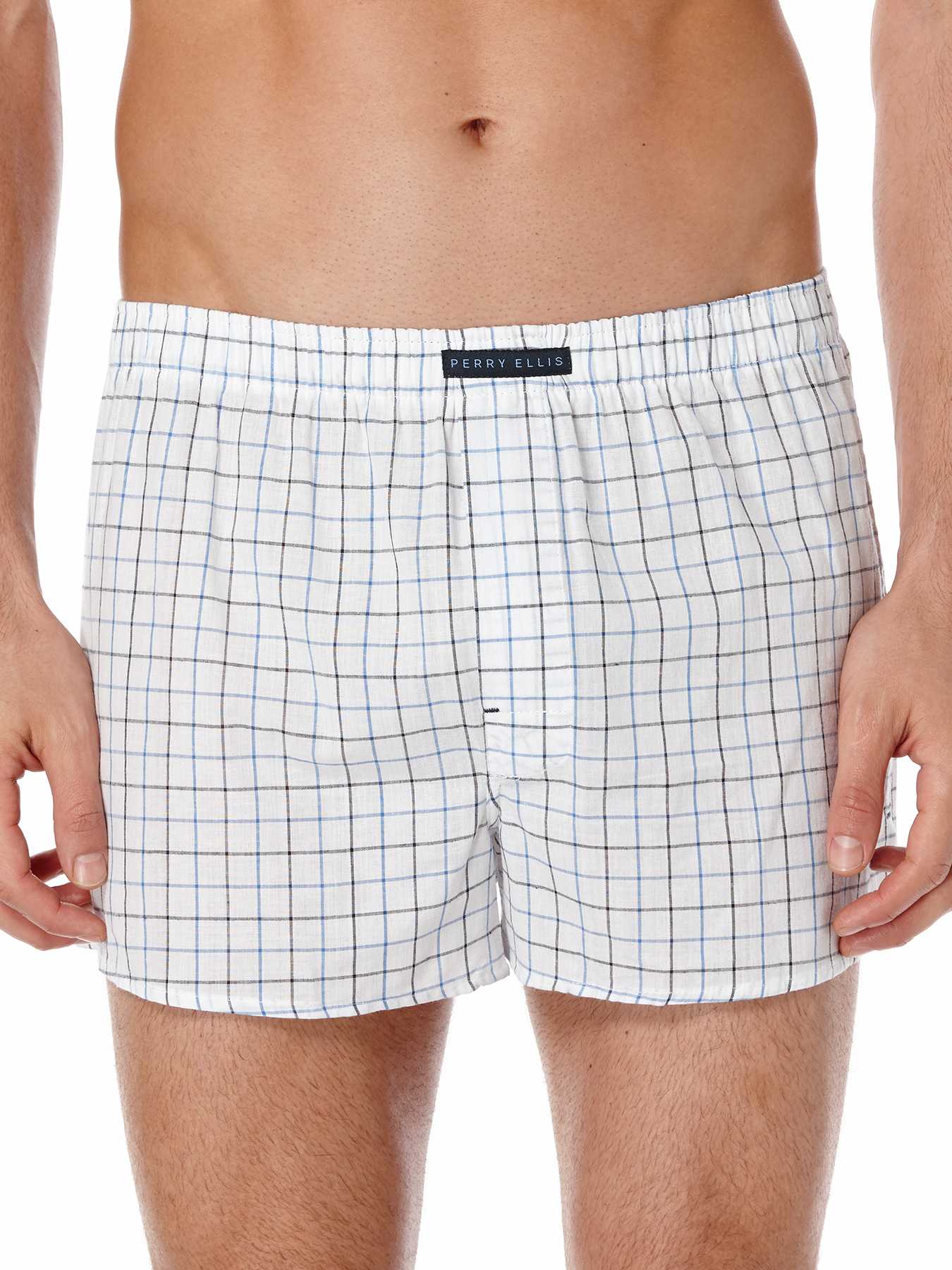 Perry Ellis 3 Pack Thin Stripe Woven Boxers